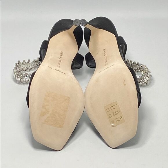 Manolo Blahnik Parinasan 105 Embellished Sandals size 35 - Picture 11 of 12
